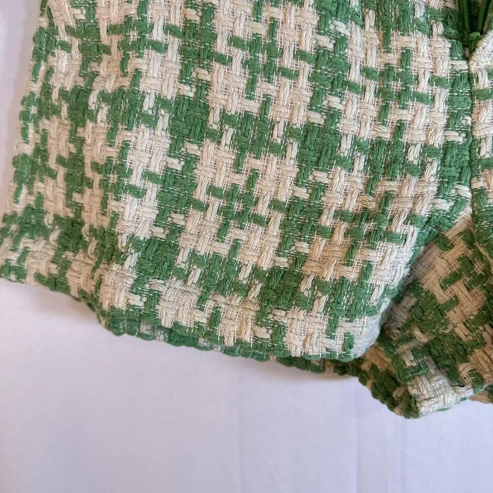 Sweet Lemon Green /Beige Jacket Short Set Size Medium NWT - Picture 16 of 16